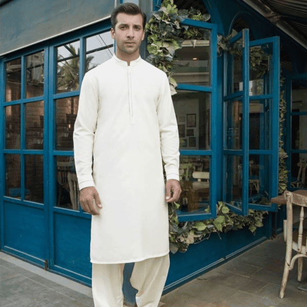Men’s Unstitched Wash And Wear Plain Suit