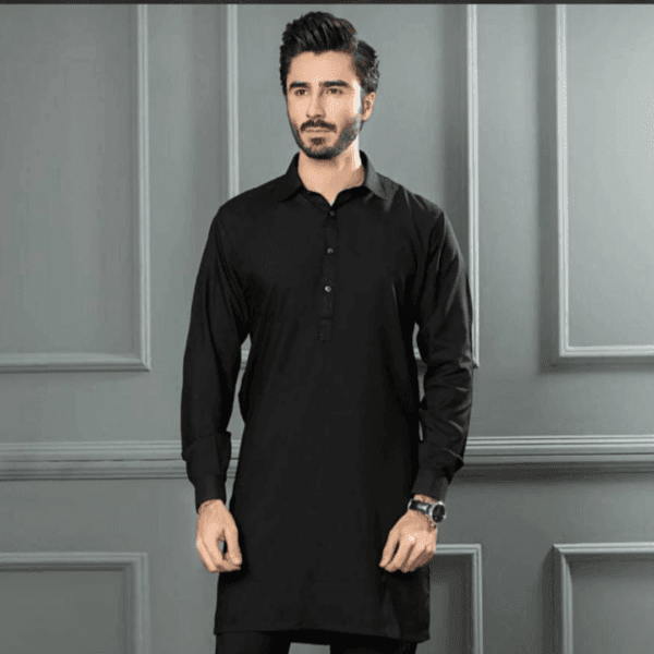 Men's Unstitched Wash And Wear Plain Suit