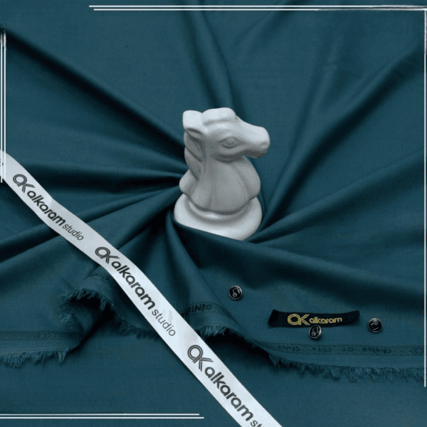 Men’s Unstitched Wash And Wear Plain Suit - Image 2
